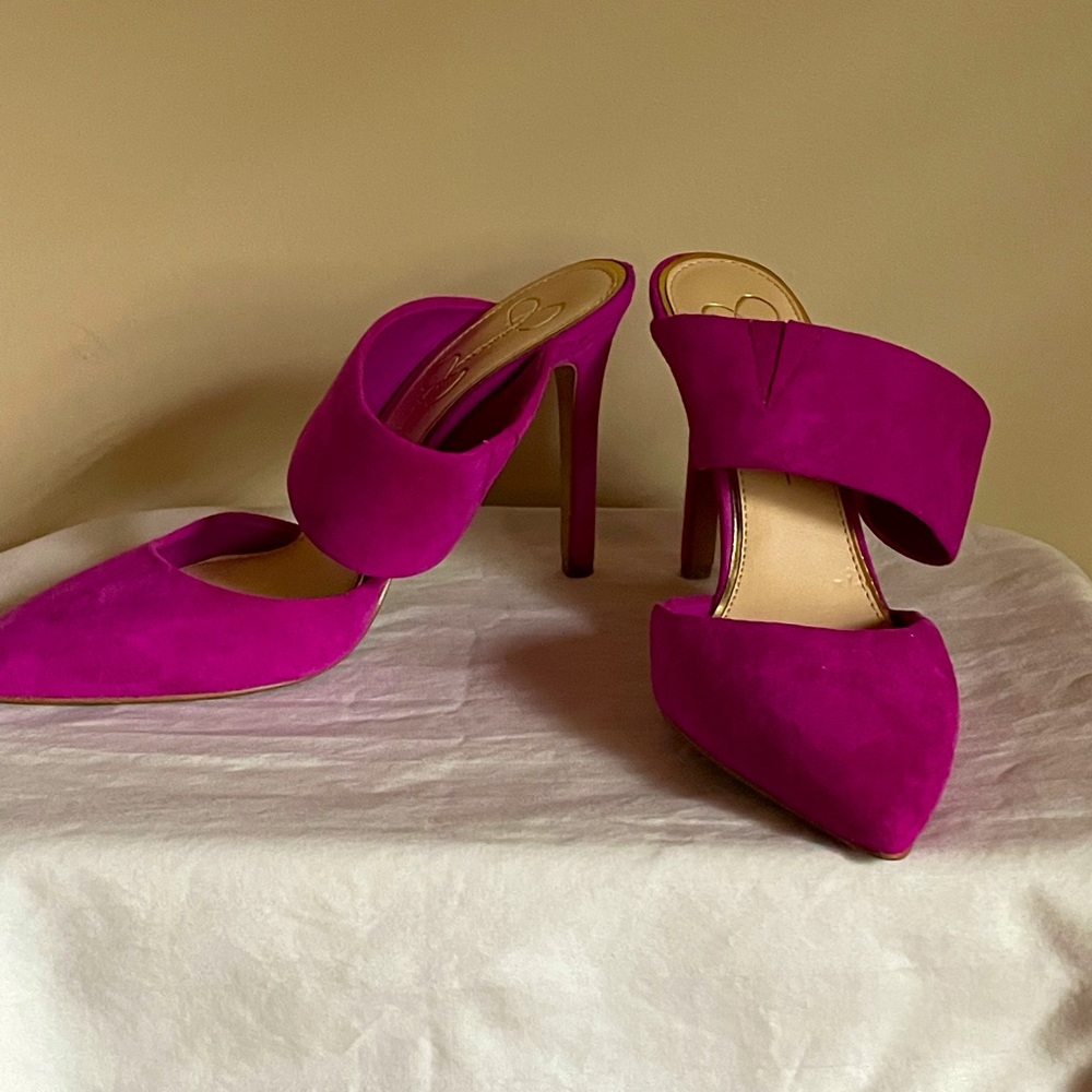 Jessica Simpson Hot Pink Stilettos